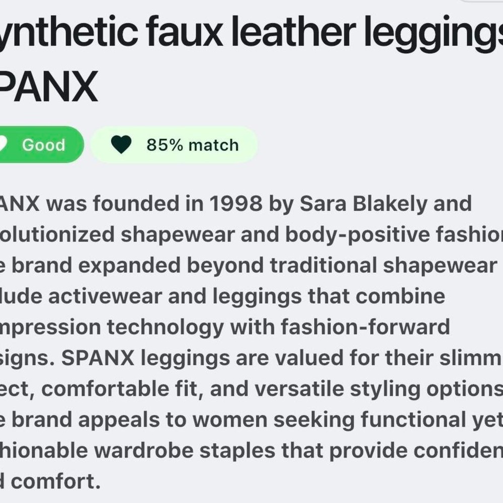 Spanx Faux Leather leggings - Picture 5 of 5